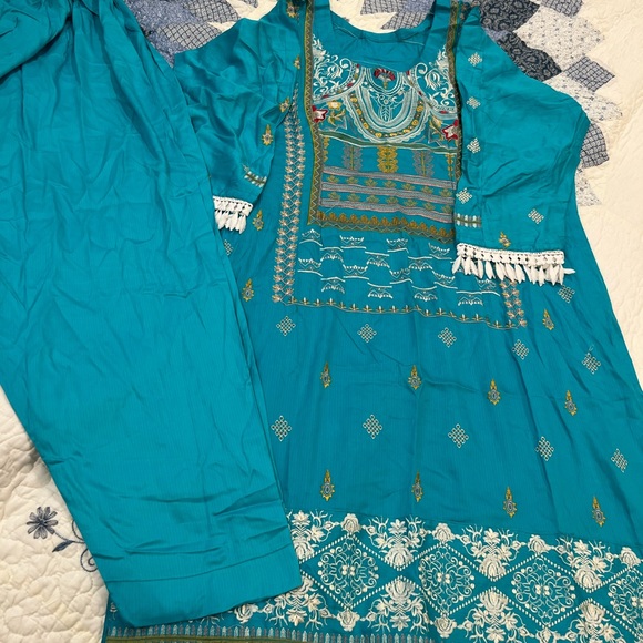 New 3 piece winter linen Pakistani dress xl - Picture 1 of 6